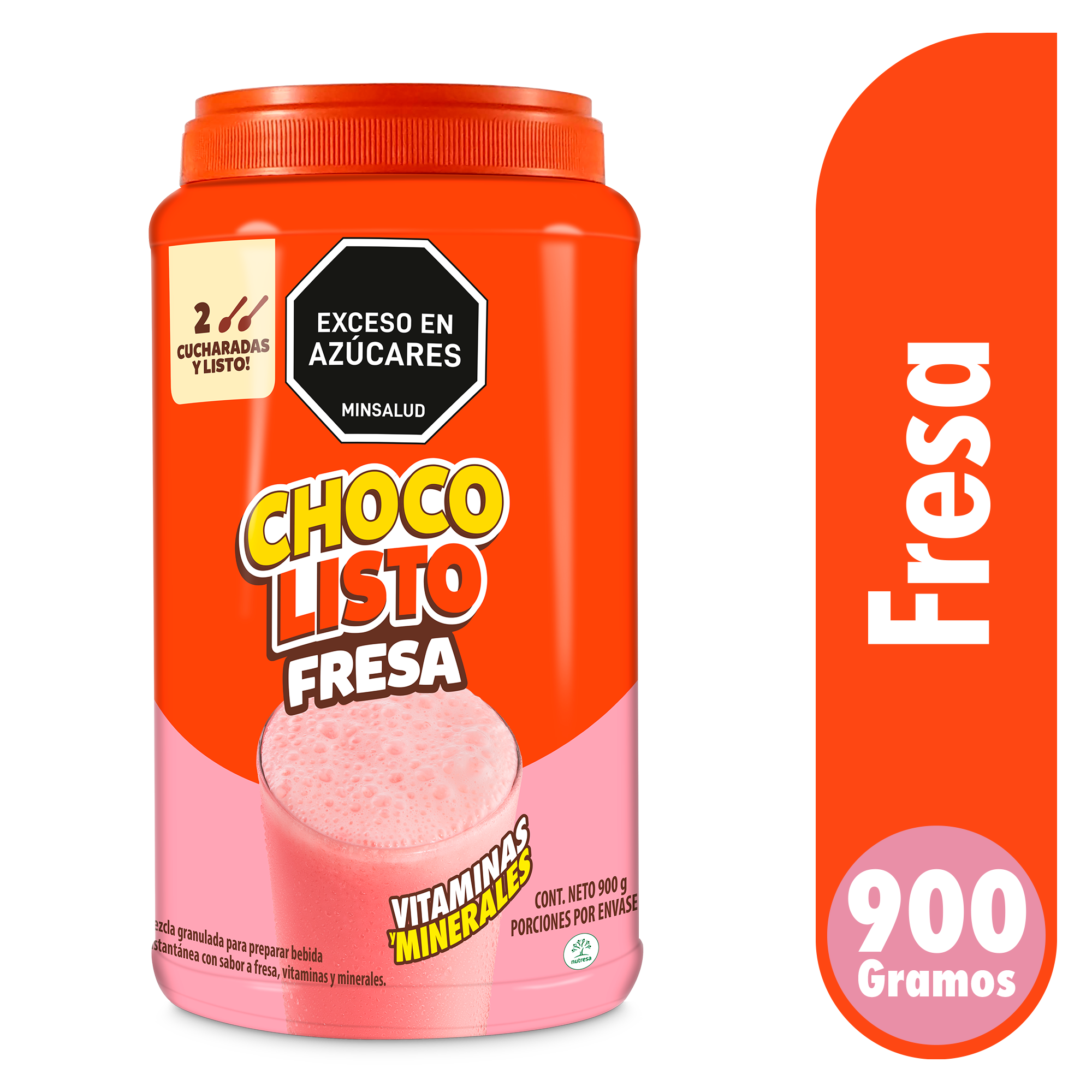 Chocolisto Fresa 900gr