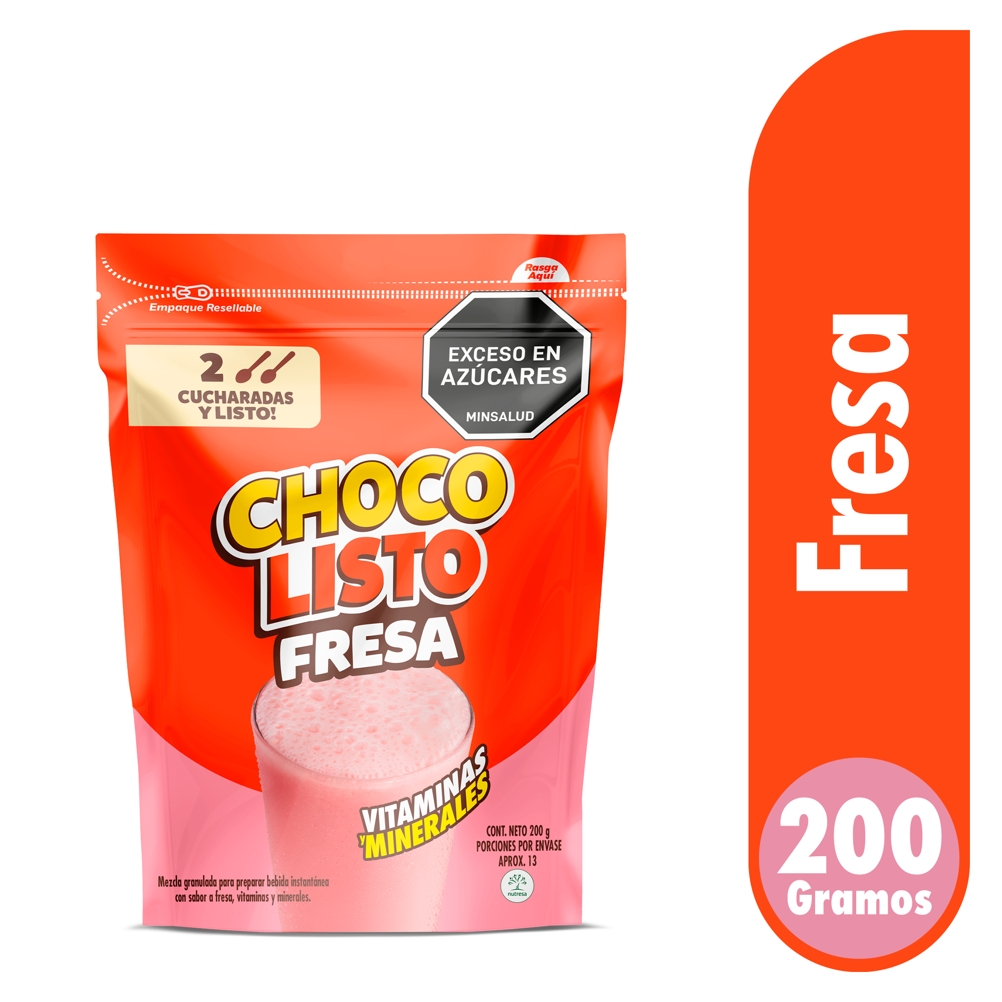 Chocolisto Fresa 200gr
